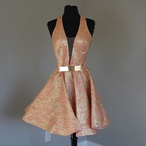 Pink and Gold Jessica Angel Cocktail Dress 💝